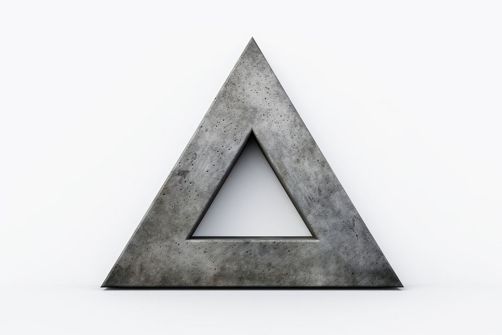 Triangle white background architecture pyramid. AI generated Image by rawpixel.
