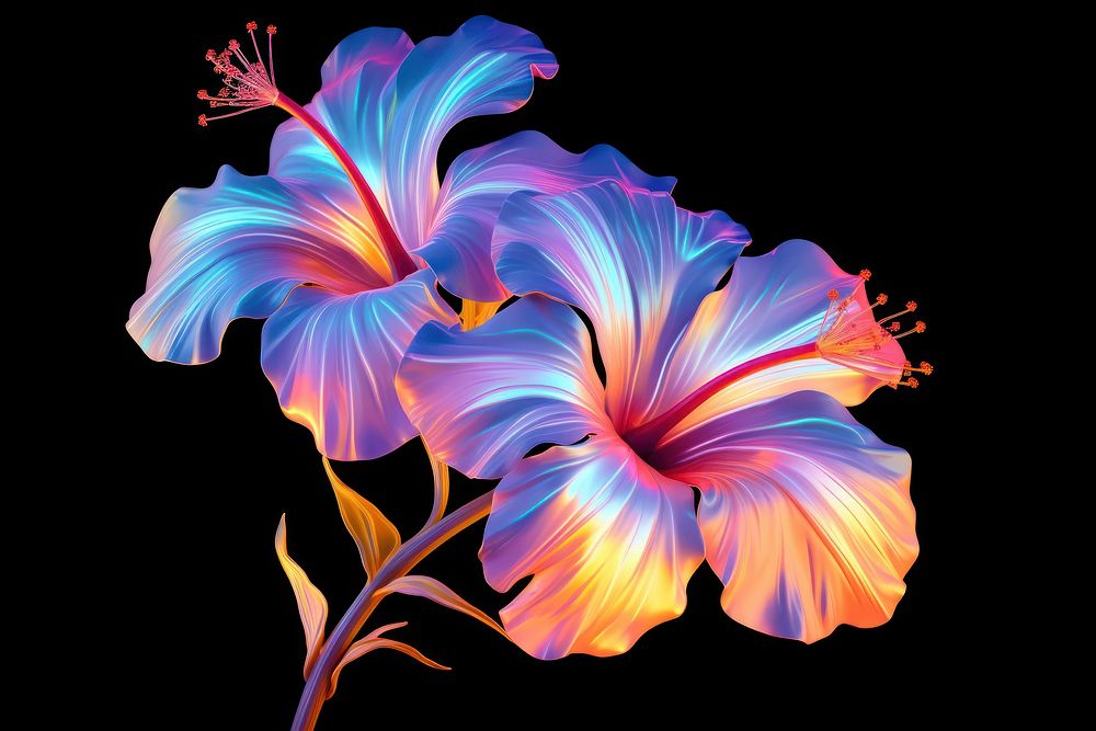 Tropical flower hibiscus petal plant. AI generated Image by rawpixel.