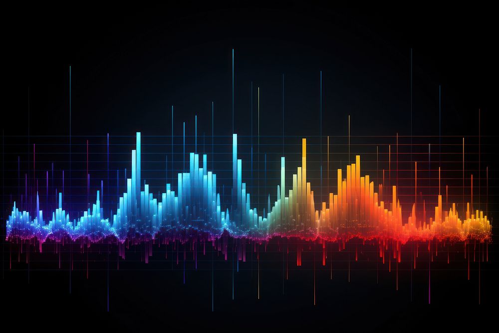Music sound waves technology light chart. AI generated Image by rawpixel.