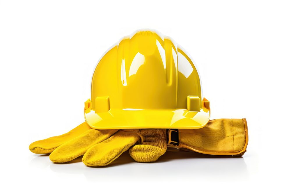 Yellow Hard Hat hardhat helmet yellow. AI generated Image by rawpixel.