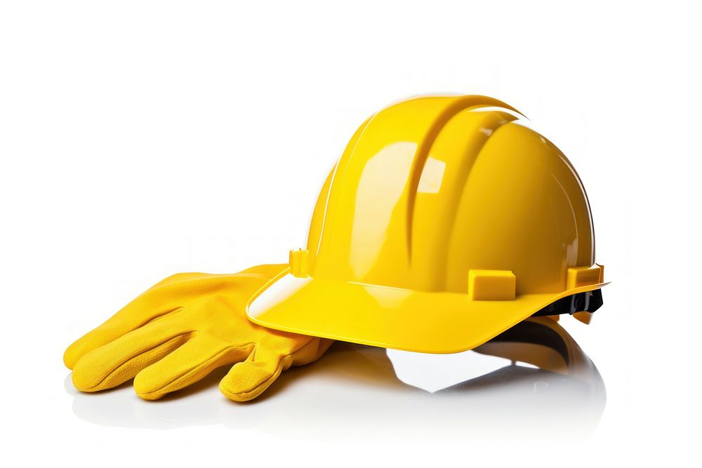 Yellow Hard Hat hardhat helmet yellow. AI generated Image by rawpixel.