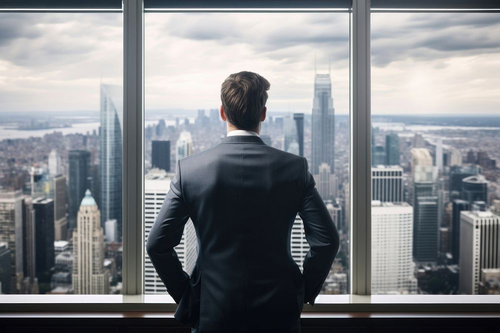 Businessman architecture cityscape standing. AI generated Image by rawpixel.