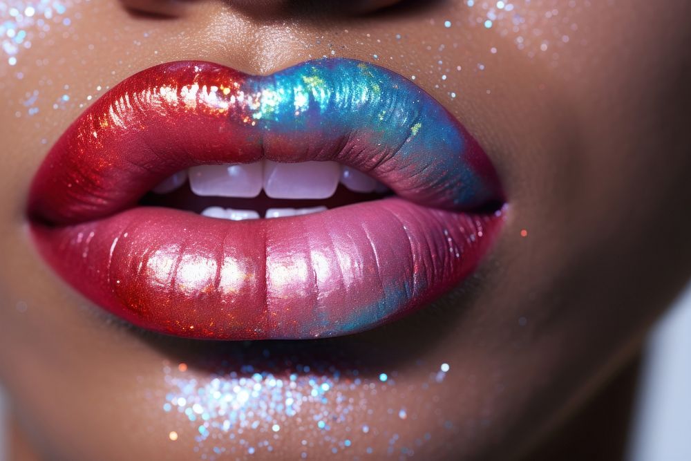 LGBTQ mouth medication cosmetics. AI generated Image by rawpixel.