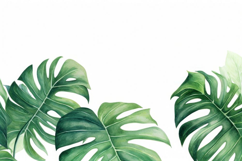 Monstera leaves nature plant green. AI generated Image by rawpixel.