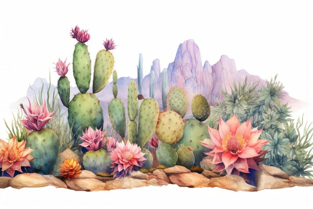 Cactus nature plant land. AI generated Image by rawpixel.