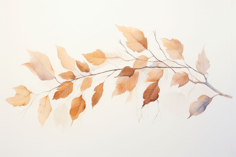 Dried leaves nature plant leaf. AI generated Image by rawpixel.