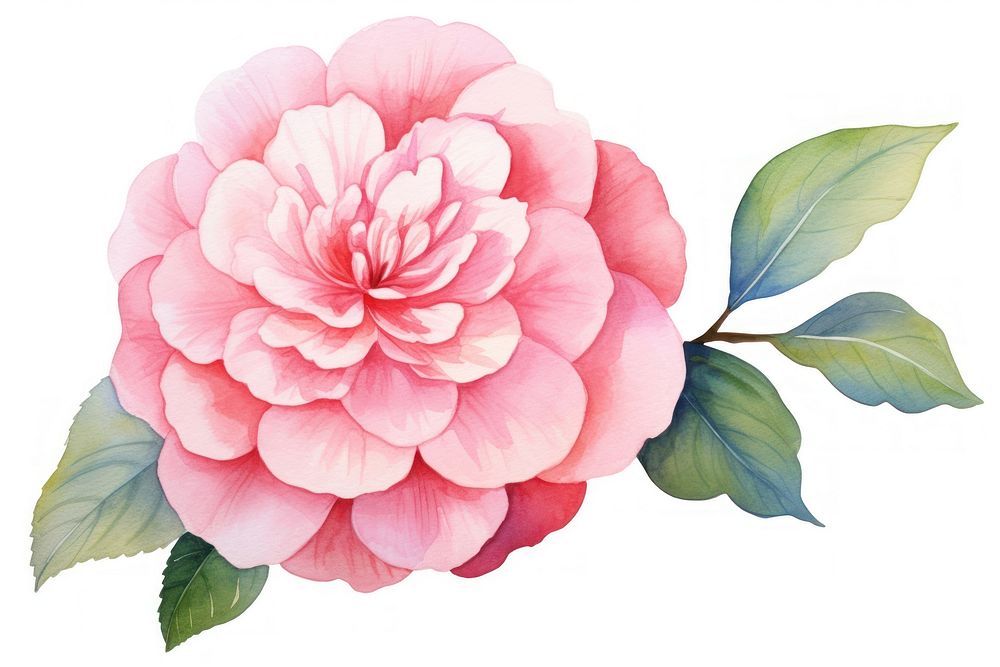 Camellia flower dahlia nature. AI generated Image by rawpixel.