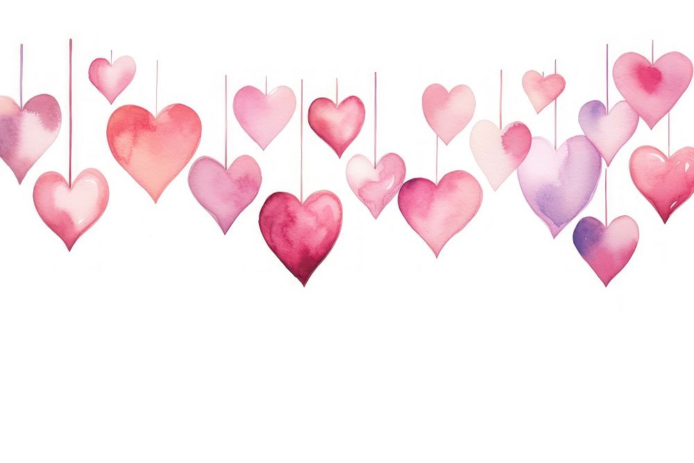 Hearts hanging backgrounds creativity. AI generated Image by rawpixel.