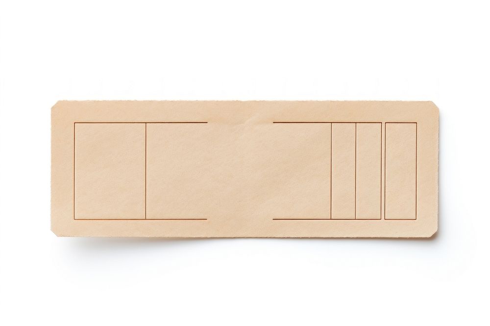 Blank paper ticket envelope white background rectangle. AI generated Image by rawpixel.