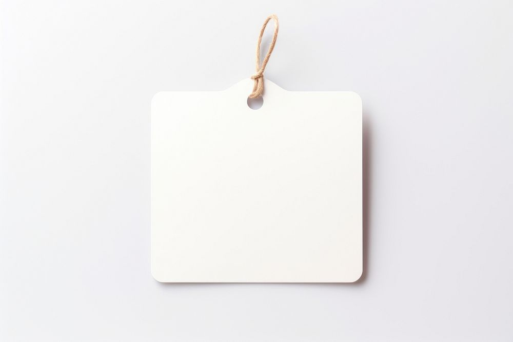 Price tag paper label memphis shape white background accessories rectangle. AI generated Image by rawpixel.