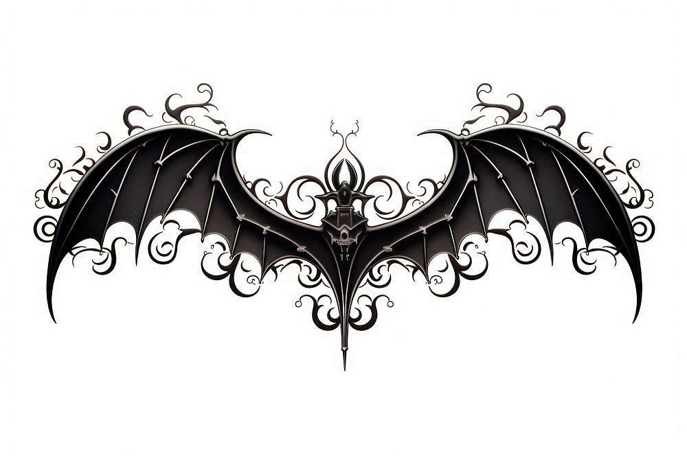 Bats black creativity chandelier. AI generated Image by rawpixel.