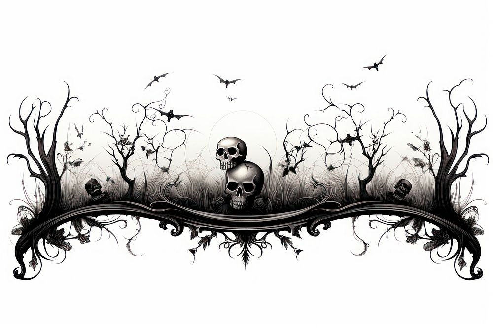 Halloween graphics drawing sketch. AI generated Image by rawpixel.