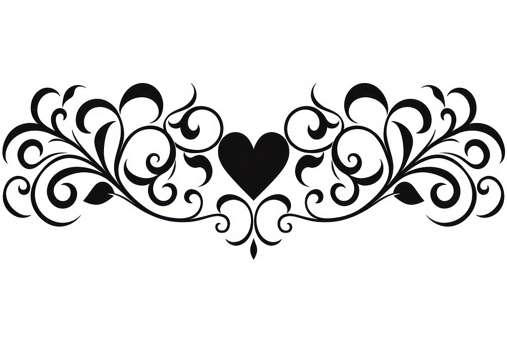 Hearts graphics pattern white. AI generated Image by rawpixel.