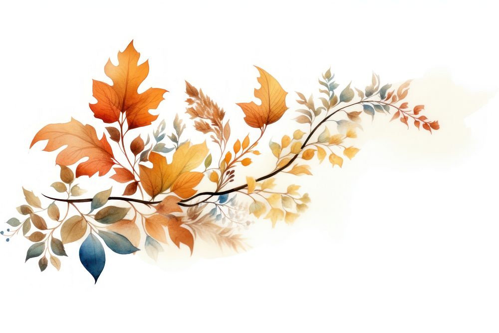 Autumn leaves graphics pattern plant. AI generated Image by rawpixel.