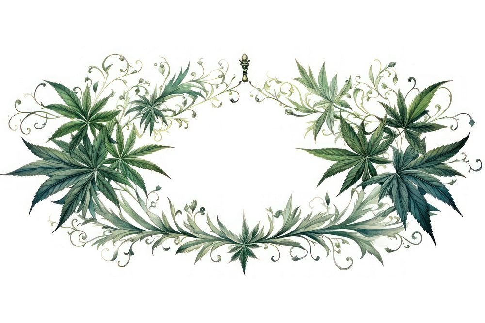 Cannabis cannabis graphics pattern. AI generated Image by rawpixel.