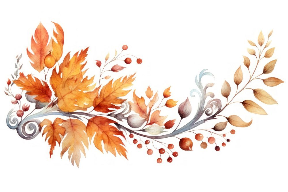 Thanksgiving graphics pattern plant. AI generated Image by rawpixel.