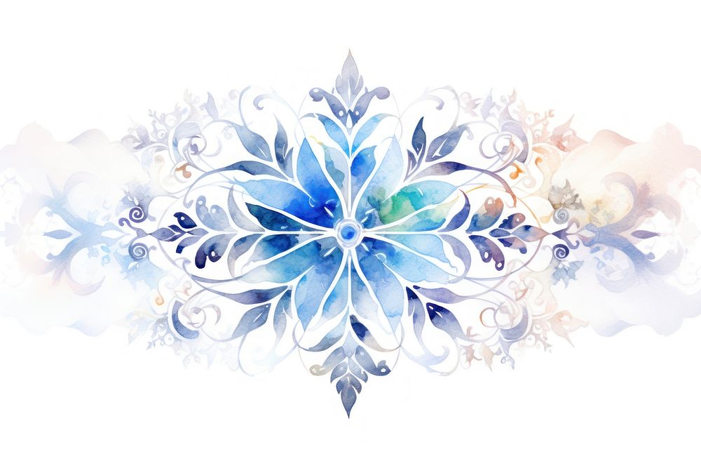 Snowflakes graphics pattern white. AI generated Image by rawpixel.