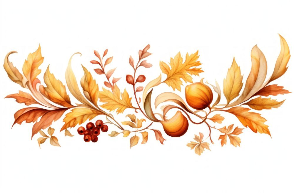 Thanksgiving graphics pattern white background. AI generated Image by rawpixel.