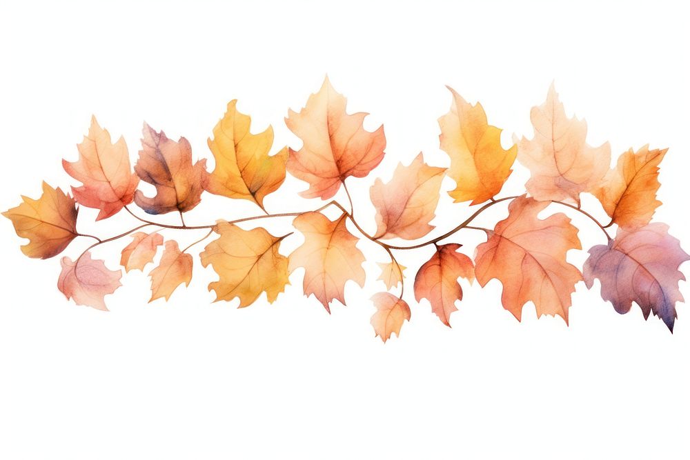Autumn leaves plant maple leaf. AI generated Image by rawpixel.