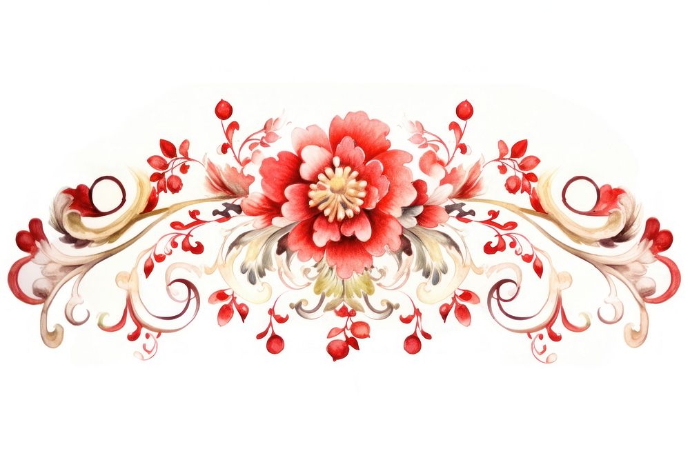 Chinese newyear graphics pattern white background. AI generated Image by rawpixel.