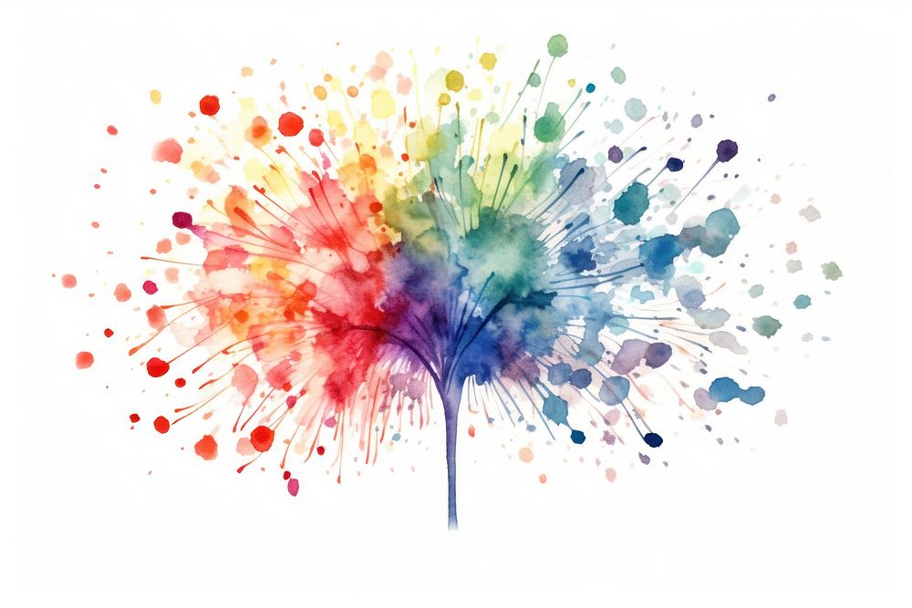 Fireworks backgrounds painting art. AI generated Image by rawpixel.