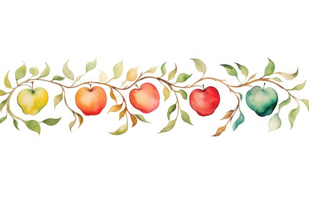 Apples graphics fruit peach. AI generated Image by rawpixel.