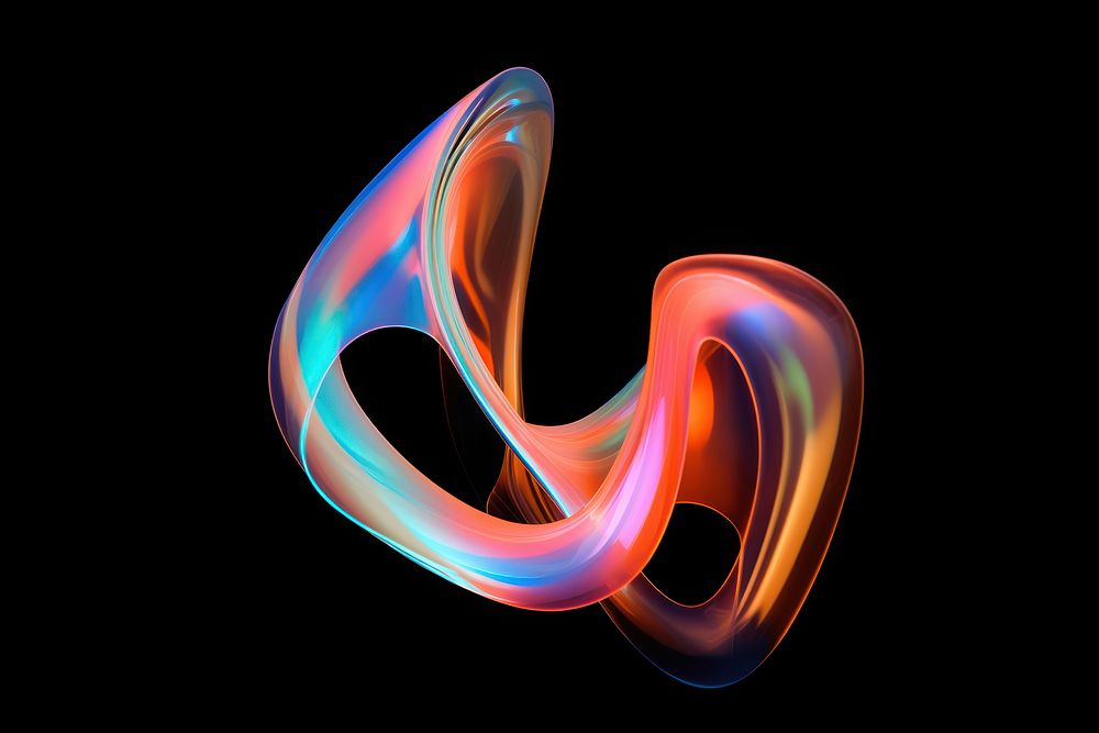 Abstract shape neon art accessories. AI generated Image by rawpixel.
