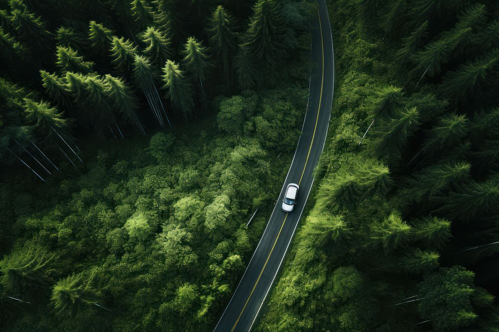 Green natural forest outdoors woodland vehicle. AI generated Image by rawpixel.