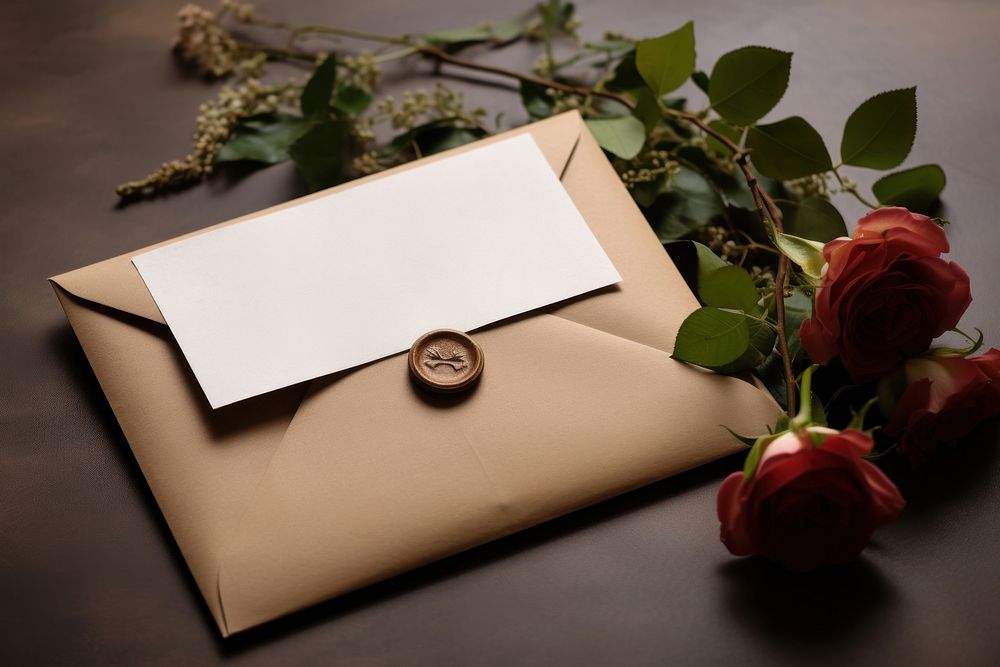 Envelop envelope flower paper. AI generated Image by rawpixel.