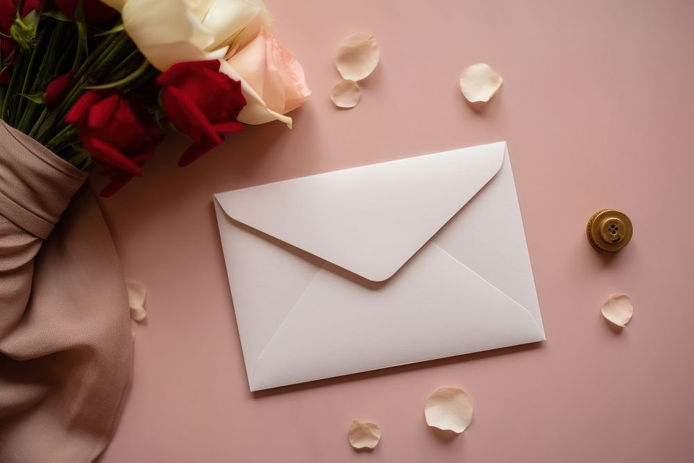 Envelop envelope flower paper. AI generated Image by rawpixel.