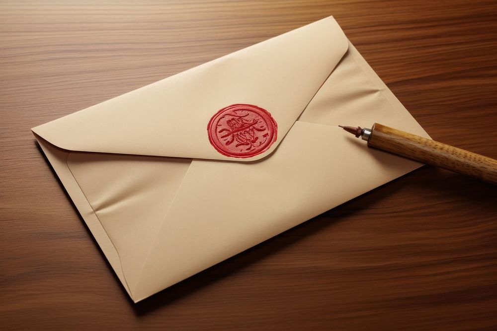 Envelope writing mail calligraphy. AI generated Image by rawpixel.