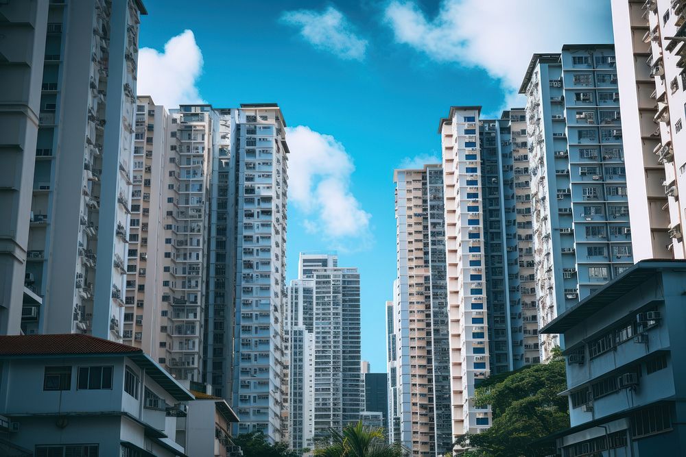 Cityscape building architecture apartment. 