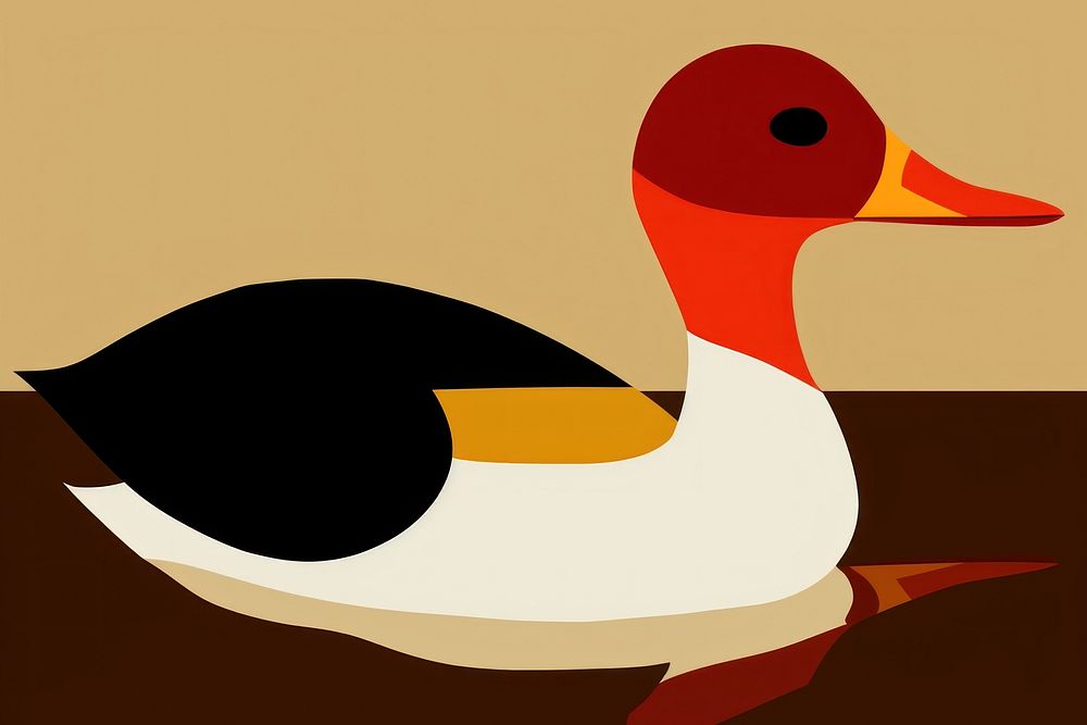 Duck animal bird anseriformes. AI generated Image by rawpixel.