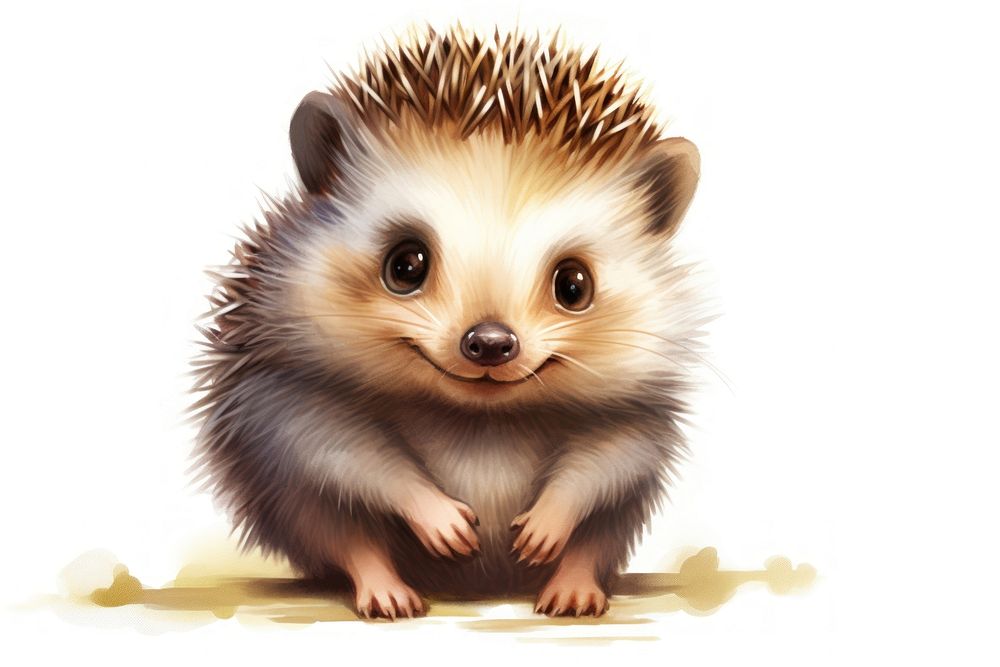 Cute hedgehog animal mammal rat. AI generated Image by rawpixel.
