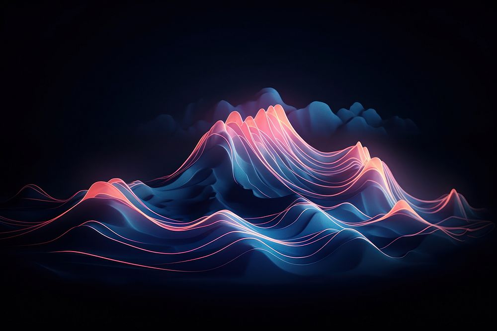 Mountain pattern nature light. AI generated Image by rawpixel.