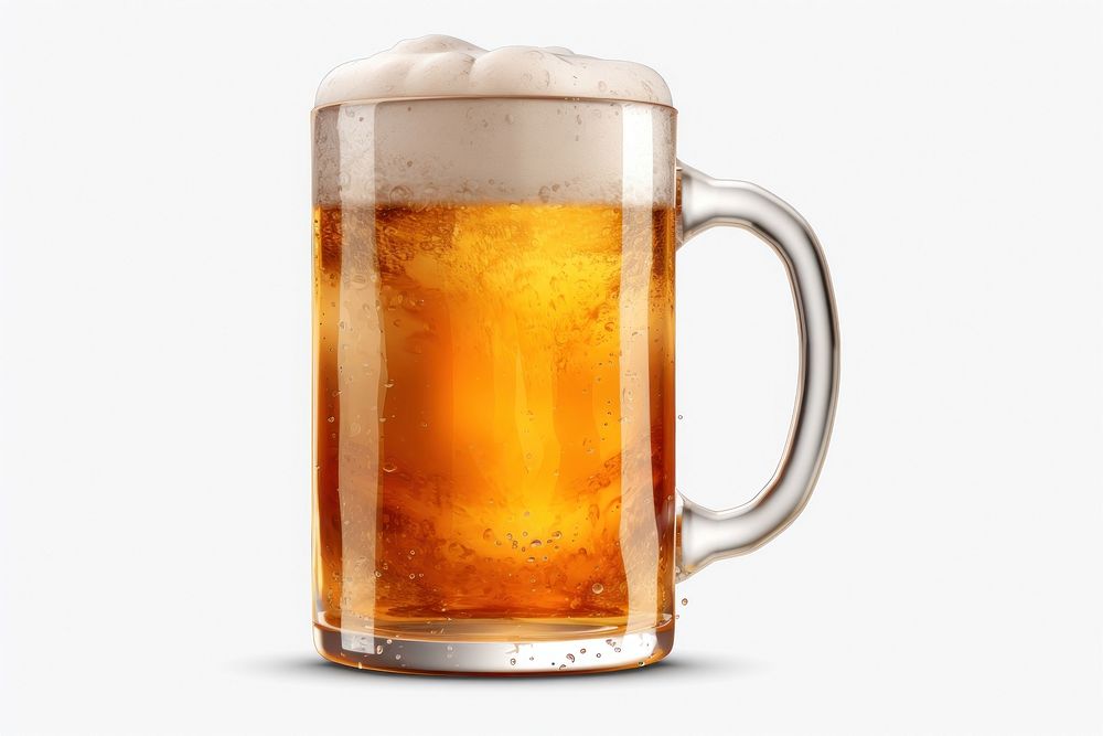 Mug of beer drink lager glass. AI generated Image by rawpixel.