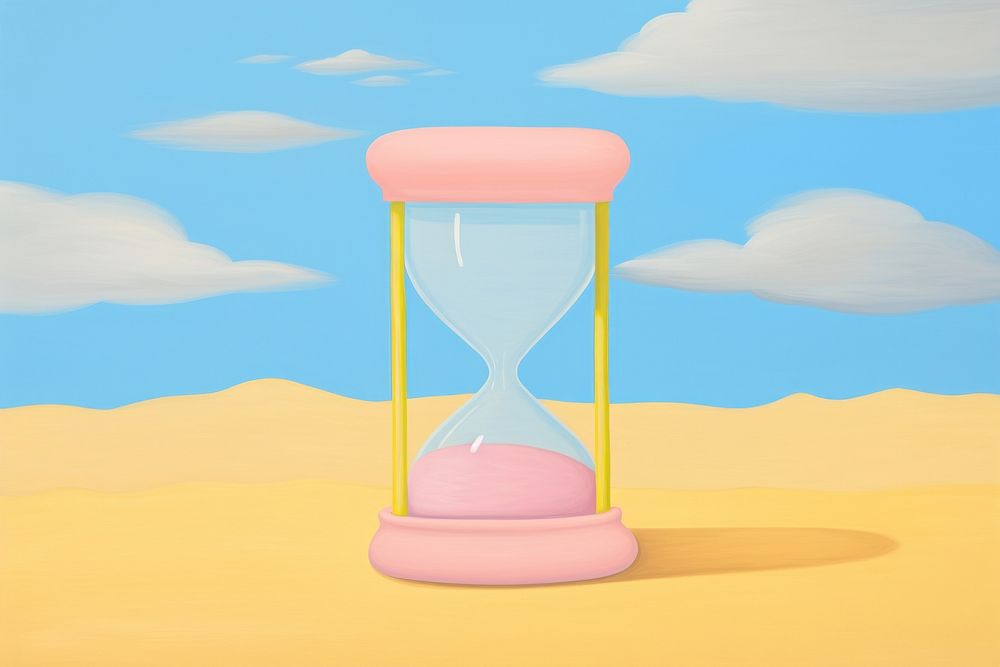 Hourglass time deadline circle. AI generated Image by rawpixel.
