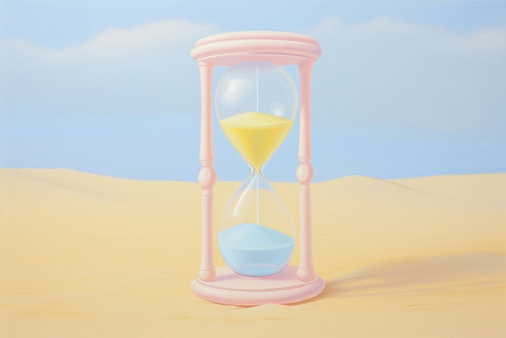 Hourglass time tin deadline. AI generated Image by rawpixel.
