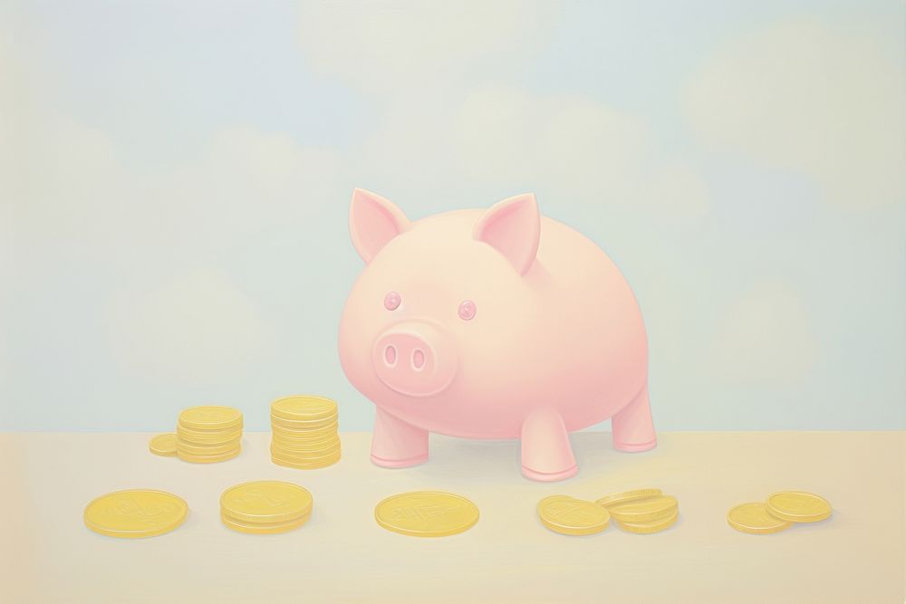 Piggy bank coin representation investment. AI generated Image by rawpixel.