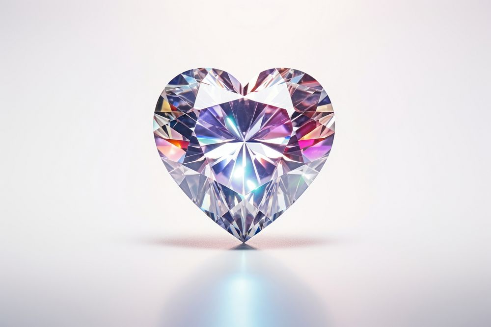 Aurora diamond gemstone jewelry crystal. AI generated Image by rawpixel.