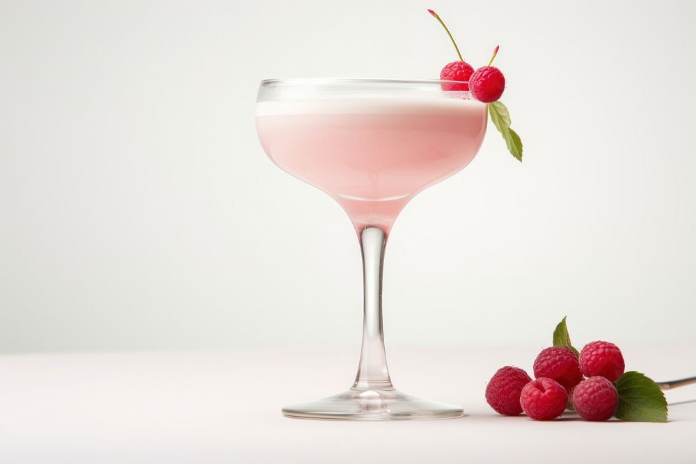 Clover Club Cocktail cocktail raspberry drink. AI generated Image by rawpixel.