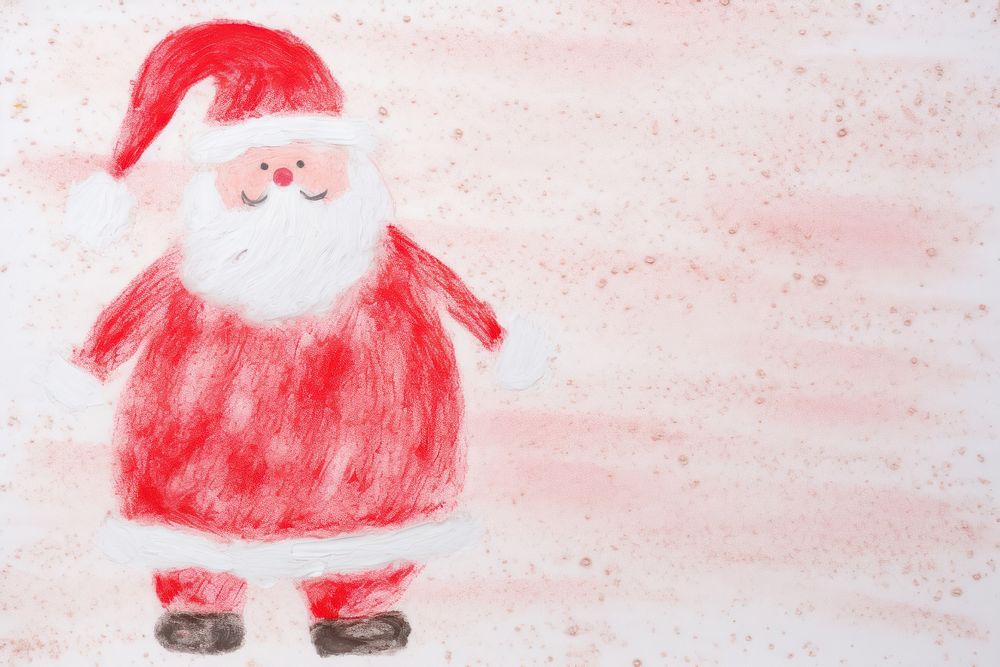 Santa backgrounds snowman drawing. AI generated Image by rawpixel.