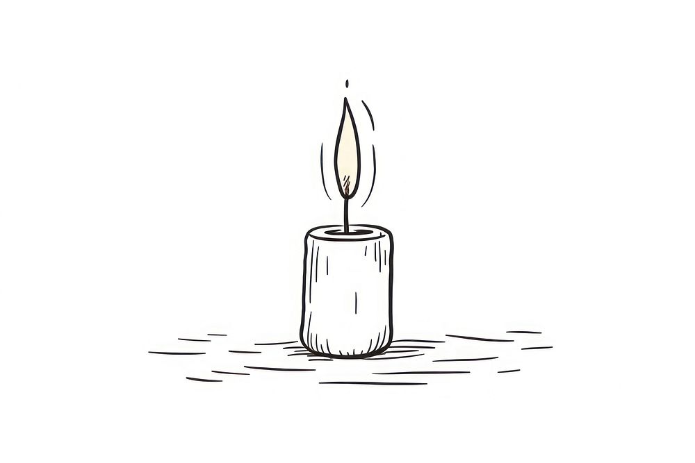 Candle white background darkness lighting. AI generated Image by rawpixel.