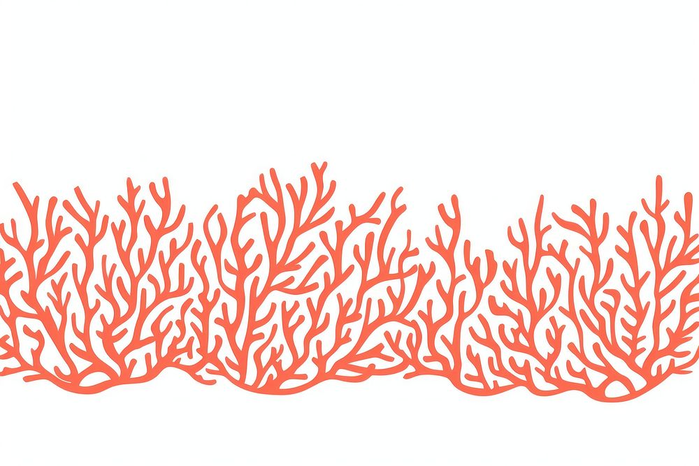 Coral graphics pattern nature. AI generated Image by rawpixel.