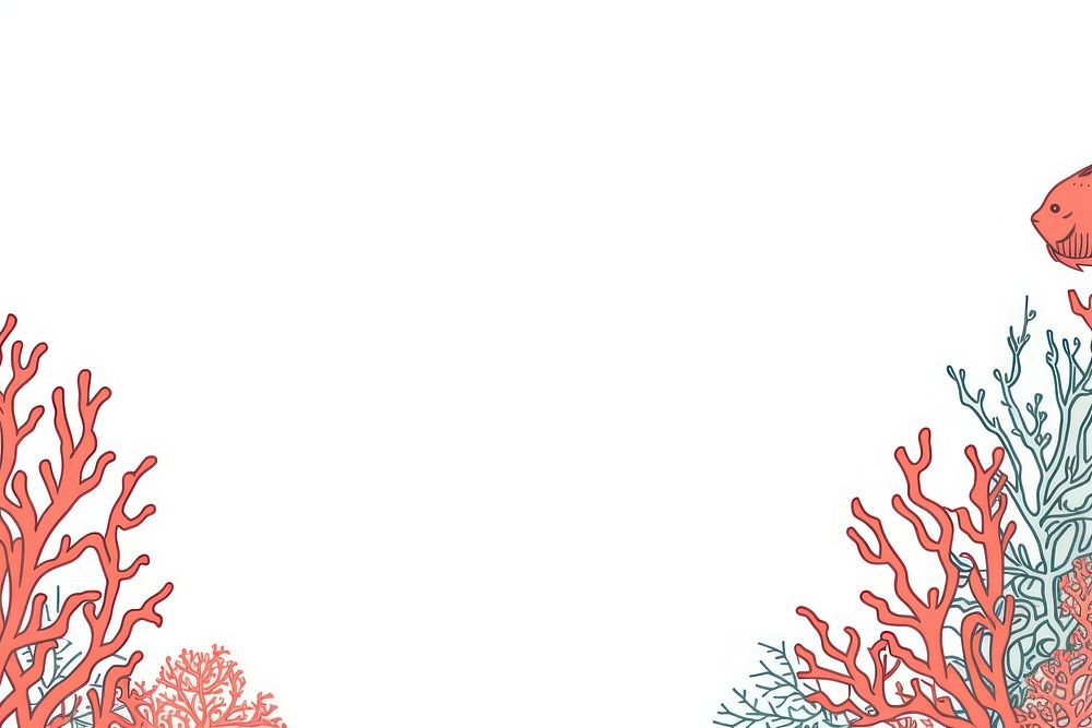 Coral and fish backgrounds outdoors graphics. AI generated Image by rawpixel.