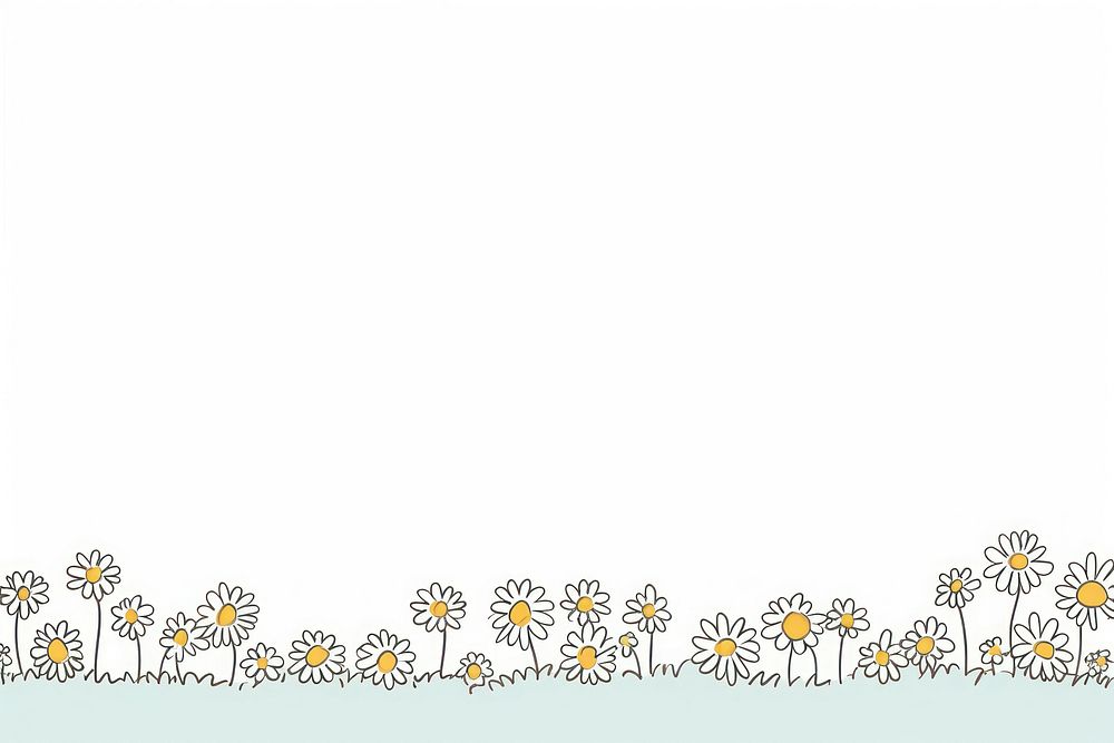 Daisy flower backgrounds graphics pattern. AI generated Image by rawpixel.