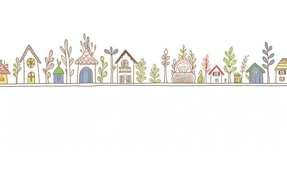 Family house outdoors drawing sketch. AI generated Image by rawpixel.