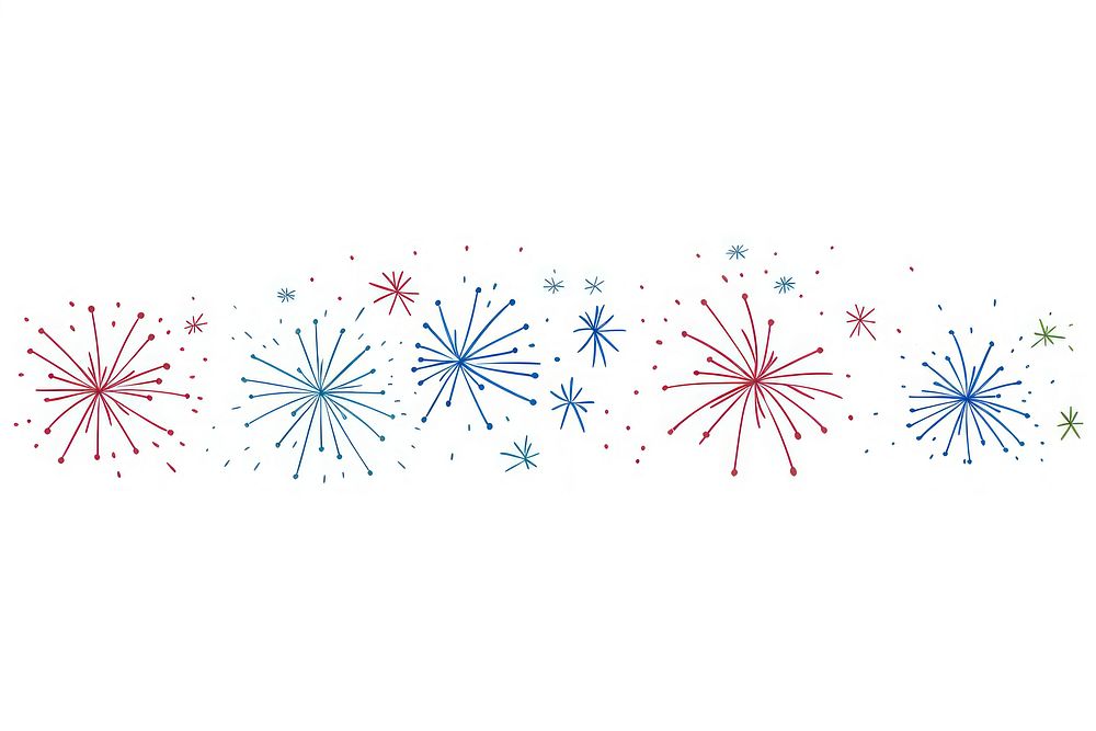 Fireworks white background illuminated celebration. AI generated Image by rawpixel.