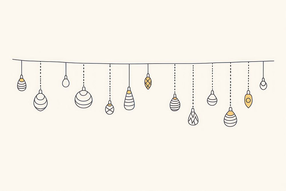 Hanging lights chandelier order illuminated. AI generated Image by rawpixel.