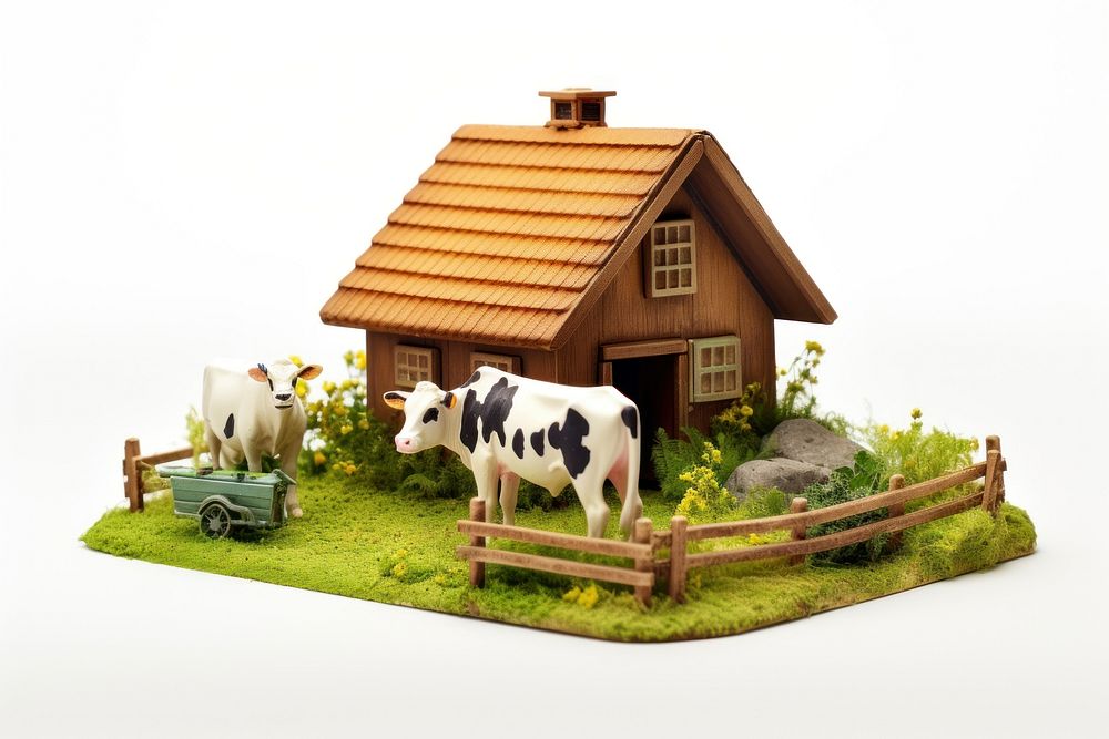 Farm cow livestock outdoors. AI generated Image by rawpixel.